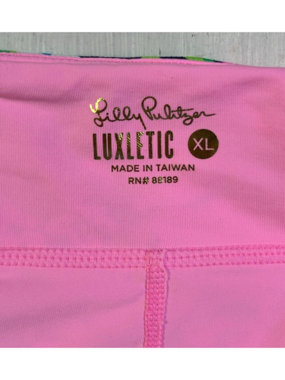 Lilly Pulitzer Women's Pink and Green Nylon Luxletic Skirt Size XL 3466 - Picture 7 of 9